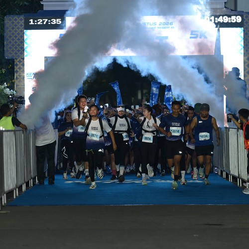 Race photo from KEMLU RUN 2026