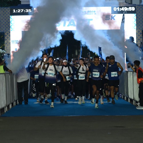 Race photo from KEMLU RUN 2026