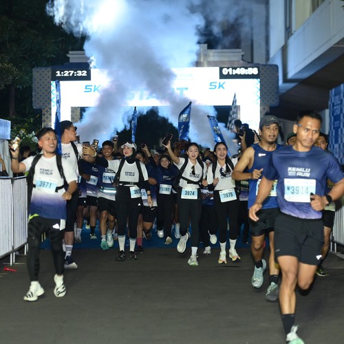 Race photo from KEMLU RUN 2026