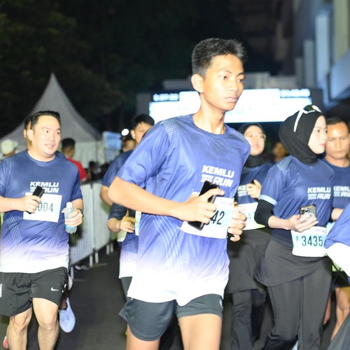 Race photo from KEMLU RUN 2026