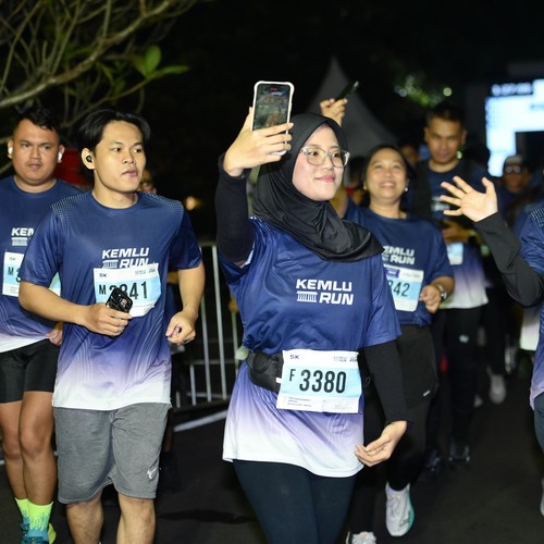 Race photo from KEMLU RUN 2026