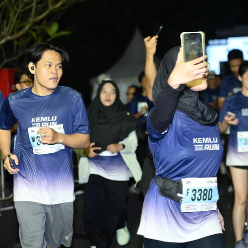 Race photo from KEMLU RUN 2026
