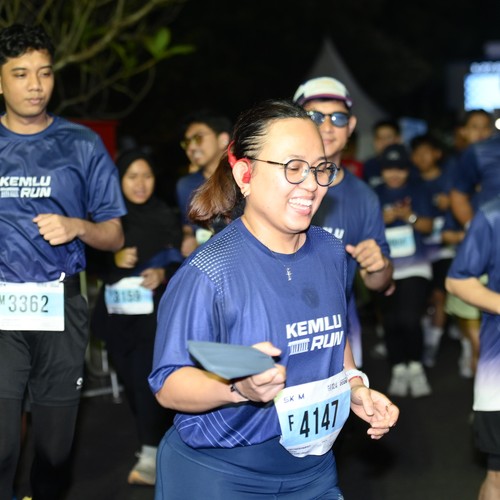 Race photo from KEMLU RUN 2026