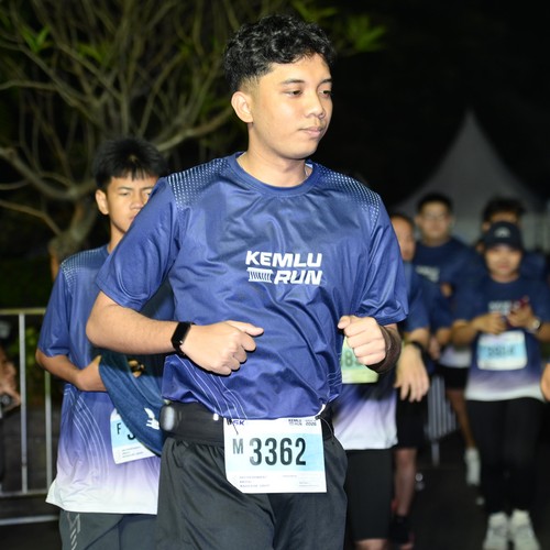 Race photo from KEMLU RUN 2026