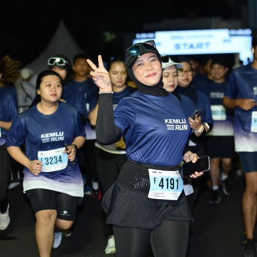 Race photo from KEMLU RUN 2026