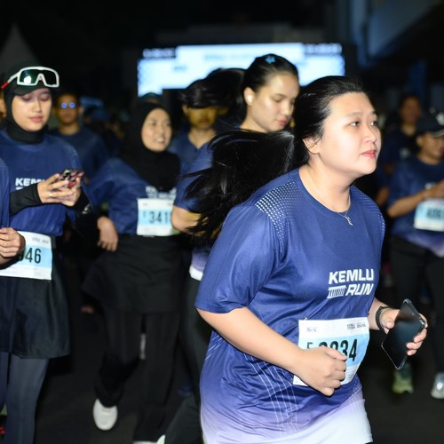 Race photo from KEMLU RUN 2026