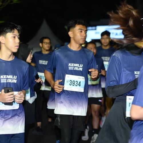 Race photo from KEMLU RUN 2026