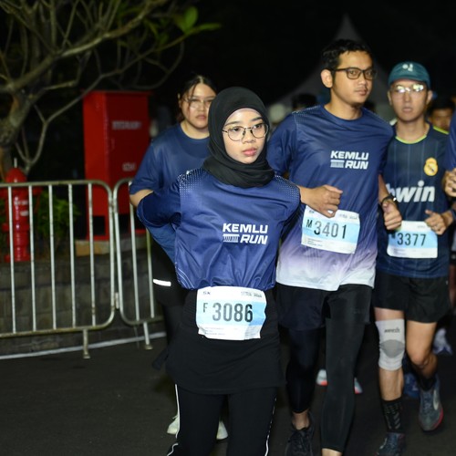 Race photo from KEMLU RUN 2026