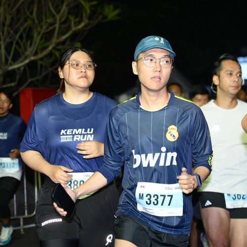 Race photo from KEMLU RUN 2026