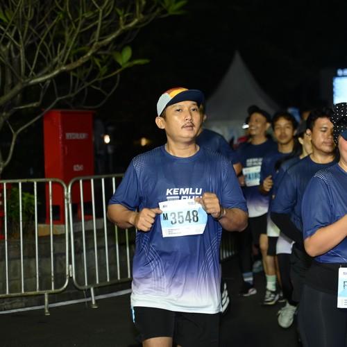 Race photo from KEMLU RUN 2026
