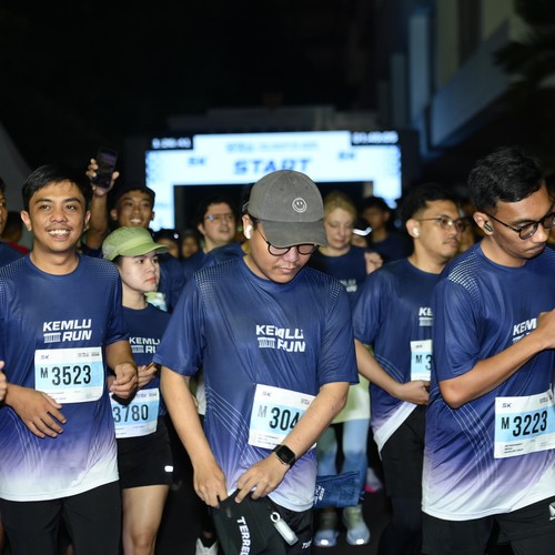 Race photo from KEMLU RUN 2026