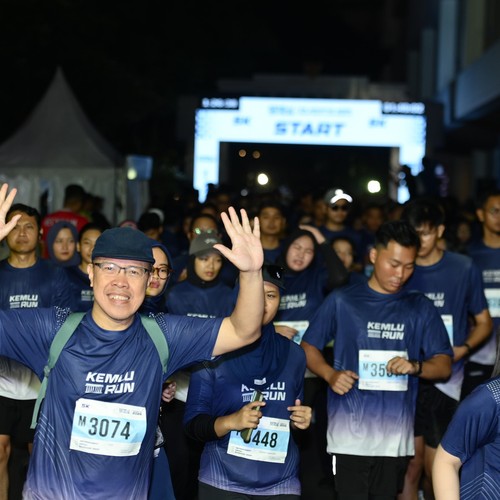 Race photo from KEMLU RUN 2026