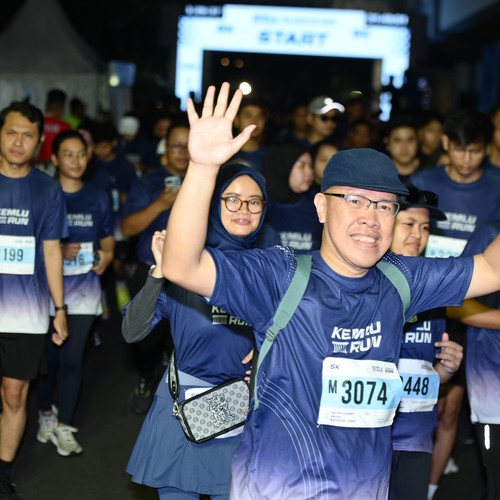 Race photo from KEMLU RUN 2026