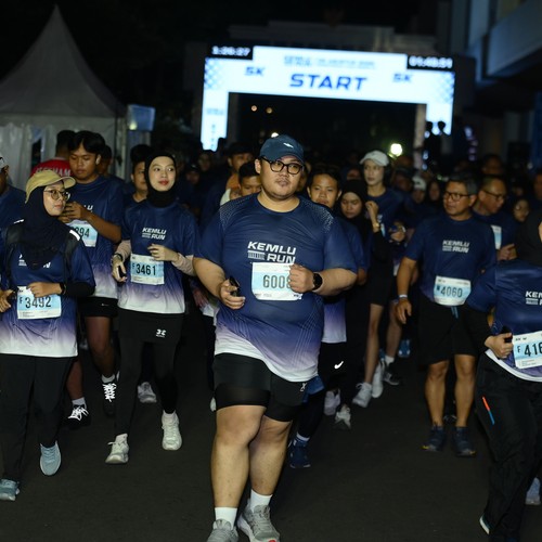 Race photo from KEMLU RUN 2026