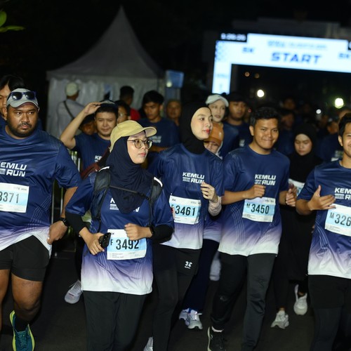 Race photo from KEMLU RUN 2026