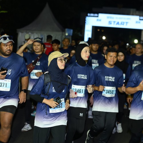 Race photo from KEMLU RUN 2026