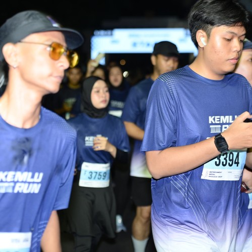 Race photo from KEMLU RUN 2026