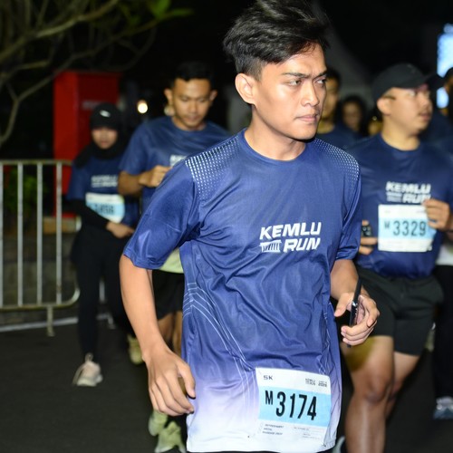 Race photo from KEMLU RUN 2026