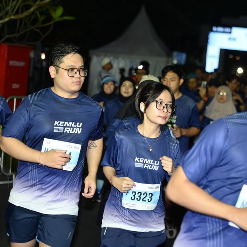 Race photo from KEMLU RUN 2026