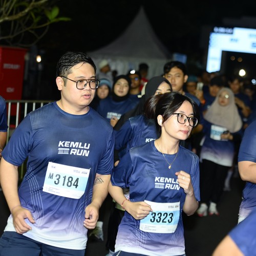 Race photo from KEMLU RUN 2026