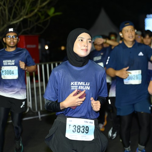 Race photo from KEMLU RUN 2026
