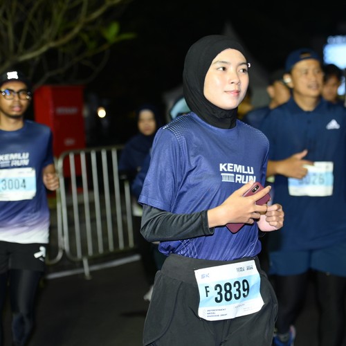 Race photo from KEMLU RUN 2026
