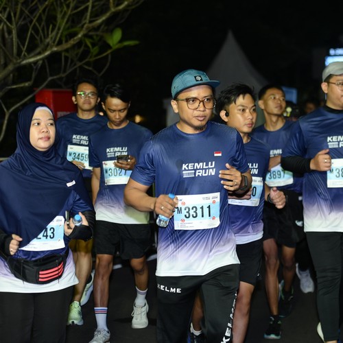 Race photo from KEMLU RUN 2026