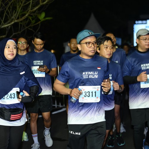 Race photo from KEMLU RUN 2026