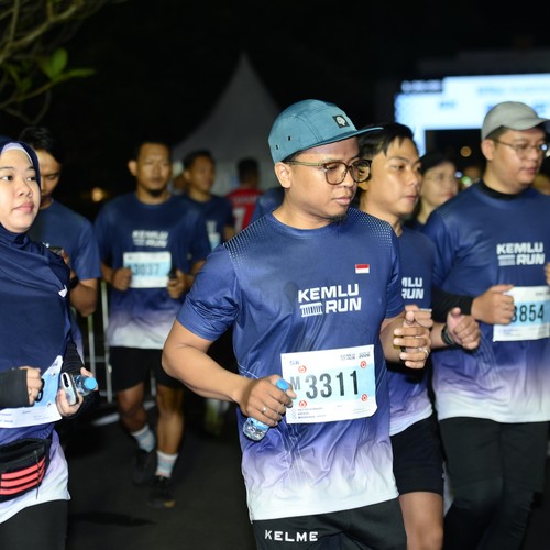 Race photo from KEMLU RUN 2026