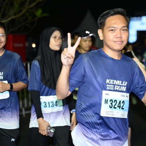 Race photo from KEMLU RUN 2026