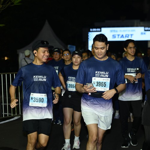 Race photo from KEMLU RUN 2026
