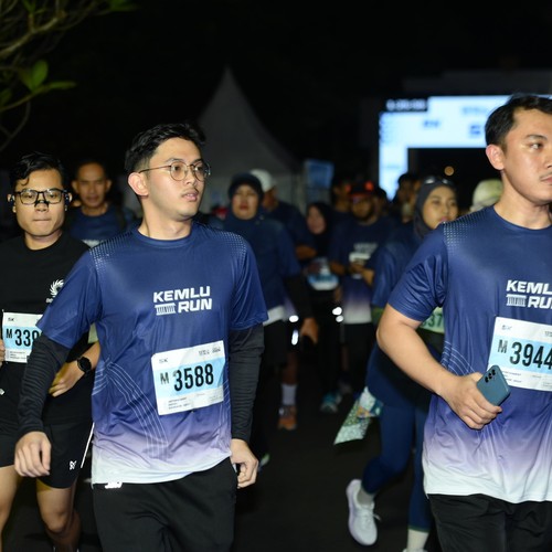 Race photo from KEMLU RUN 2026