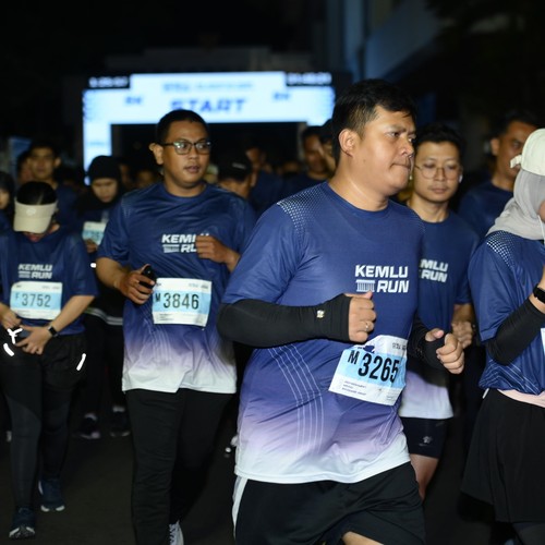 Race photo from KEMLU RUN 2026