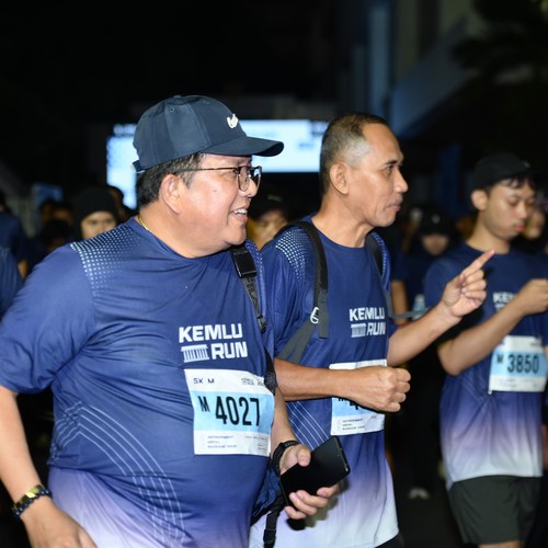 Race photo from KEMLU RUN 2026