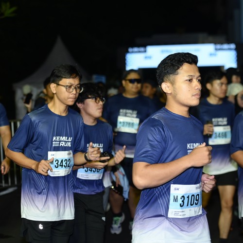 Race photo from KEMLU RUN 2026