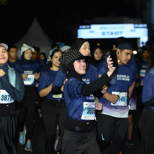 Race photo from KEMLU RUN 2026