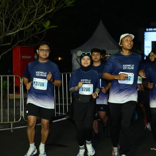 Race photo from KEMLU RUN 2026