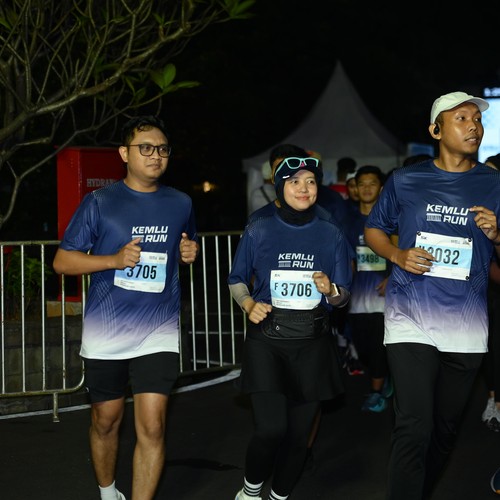 Race photo from KEMLU RUN 2026
