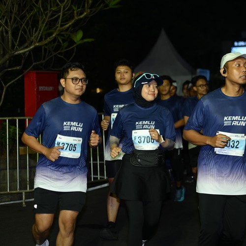 Race photo from KEMLU RUN 2026