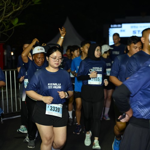Race photo from KEMLU RUN 2026