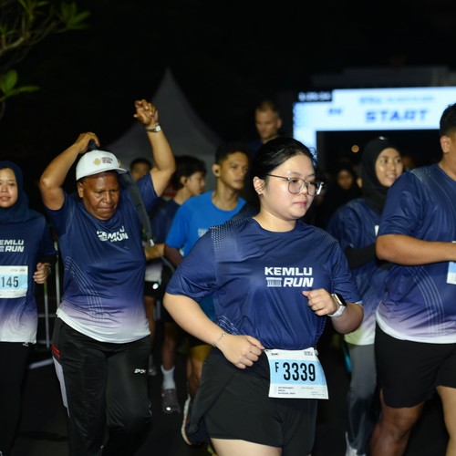 Race photo from KEMLU RUN 2026