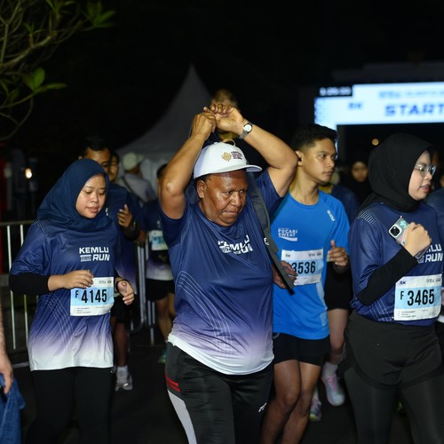 Race photo from KEMLU RUN 2026