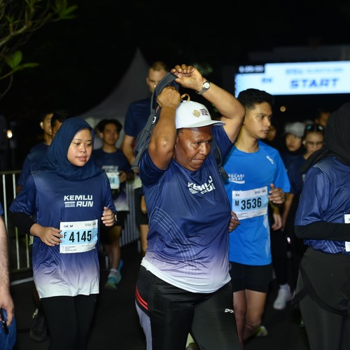 Race photo from KEMLU RUN 2026