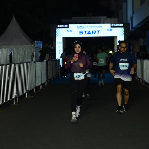 Race photo from KEMLU RUN 2026