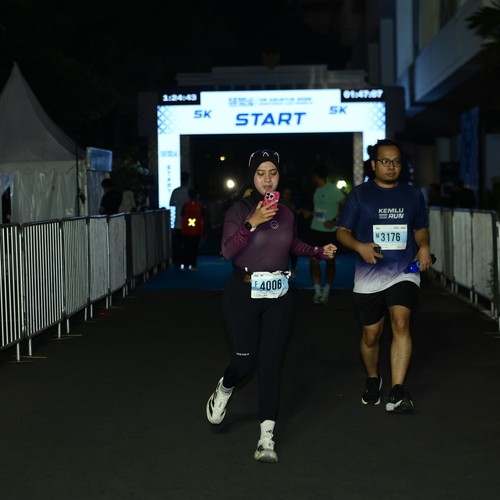 Race photo from KEMLU RUN 2026