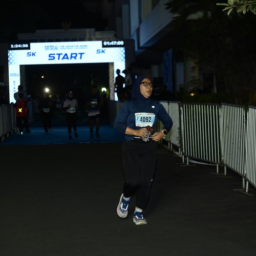 Race photo from KEMLU RUN 2026