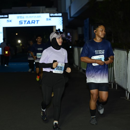 Race photo from KEMLU RUN 2026