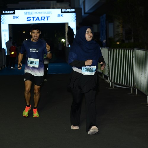 Race photo from KEMLU RUN 2026