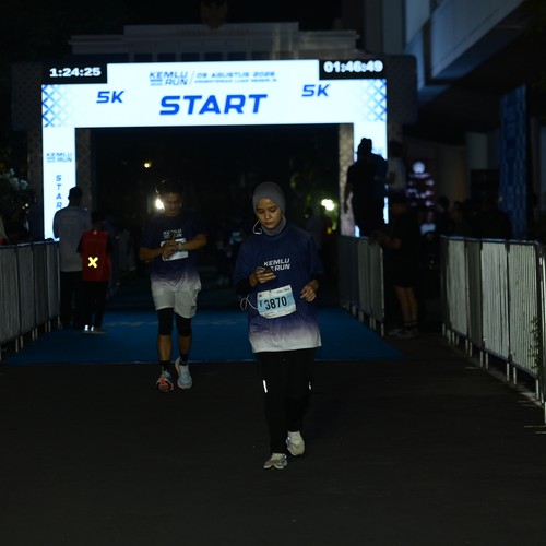 Race photo from KEMLU RUN 2026