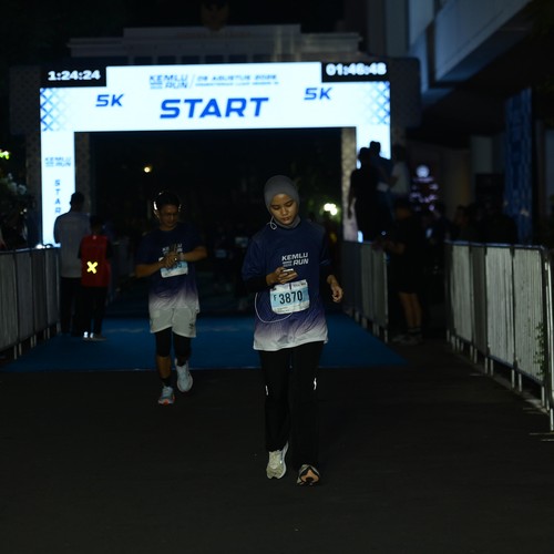 Race photo from KEMLU RUN 2026